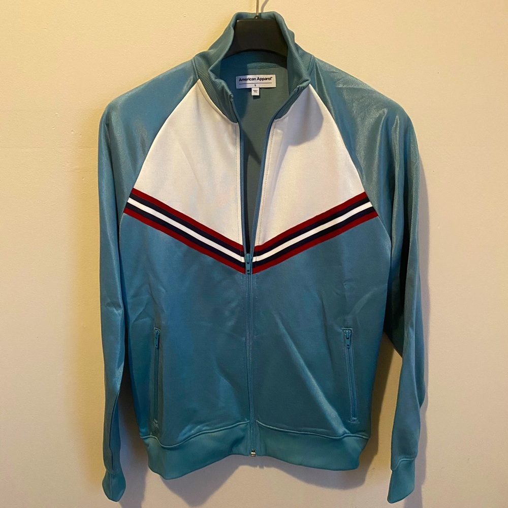 American Apparel 70s style lounge track jacket NEW